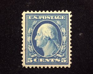 HS&C: Scott #335 5c Washington Mint VF/XF LH US Stamp