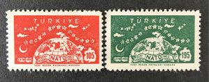 Turkey 1959 #1436-7, Nato, MNH.
