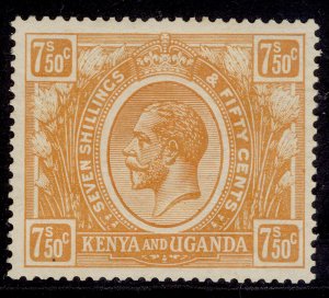 KENYA and UGANDA GV SG93, 7s 50 orange-yellow, M MINT. Cat £130.