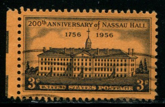 1083 US 3c Nassau Hall, used cv $.20