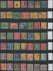 USA Large Lot - Older used collection - 266 diff  - Cat $1,425.00