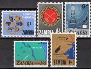 ZAYIX - Zambia 34-38 MNH Radio Television Telephone Communications 080722S09 