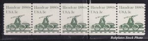 BOBPLATES #1898 Handcar Plate Strip of 5 F-VF MintNH ~See Details for #s