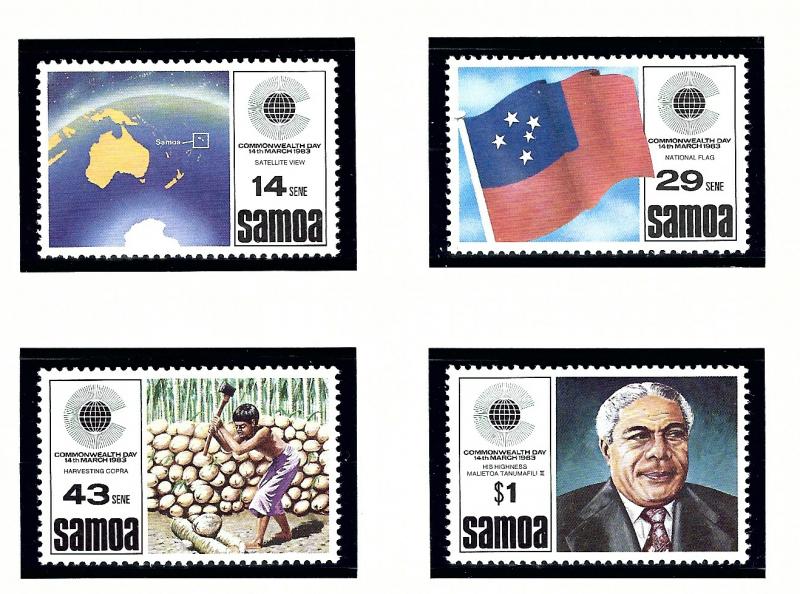 Samoa 587-89 MNH 1983 Commonwealth Day