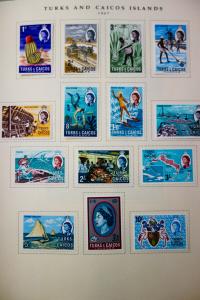 Turks & Caicos Mint Stamps 1900-1980's Collection in Album
