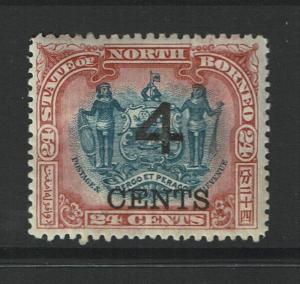 North Borneo SG# 117c, Mint Hinged, Hinge/Page Remnant (perf 13 x 14) - S1392