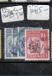 SOUTHERN RHODESIA  REVENUES BH 3334, 36-37  VFU           P0310H