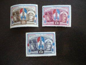 Stamps - Paraguay - Scott# 486-488 - Mint Hinged Partial Set of 3 Stamps