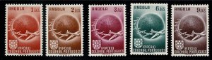 Angola #C21-5 MH cpl plane & globe