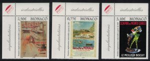 Monaco Advertising Posters 3v Corners 2005 MNH SG#2708-2710 MI#2750-2752