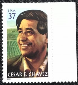 US #3781 MNH Single w/Selvage Cesar Chavez SCV $.75 L42
