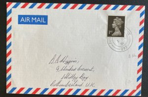 1991 England Forces Post office Airmail Cover To Whitley Bay