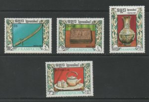 Thematic Stamps Art - KAMPUCHEA 1987 METALWORK 819/22 4v mint