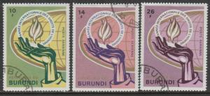 Burundi  1969  Scott No. C97-99  (O)  Poste aérienne