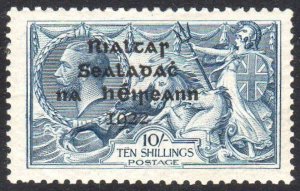 1922 Dollard 10/- with Strokes over TEN from R.4/2 of Bradbury Pl. 1/3 L