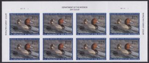 US RW89 Migratory Birds Redhead Duck $25 header plate block (8) MNH 2022-2023