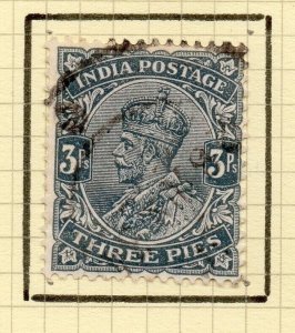 India 1926-33 Early Early Issue Fine Used 3p. NW-199523