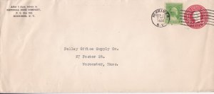 U.S. NATIONAL DESK COMPANY, Herkimer, N.Y. 1932 Pre paid + Stamp Cover Ref 47271