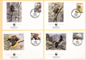 St. Vincent WWF World Wild Fund for Nature FDC parrot birds