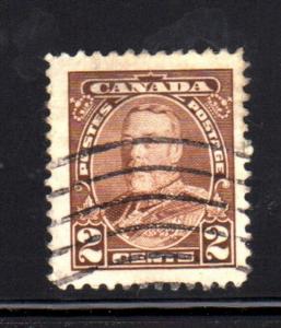 CANADA #218 2  CENT KING GEORGE V  PICTORIAL ISSUE  USED   a