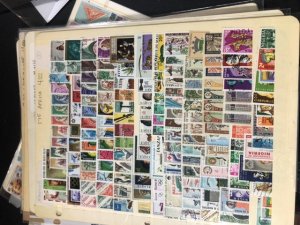 Worldwide Stamps On Stock Pages British Colonies & More