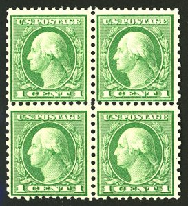 U.S. #538 MINT Block OG LH 