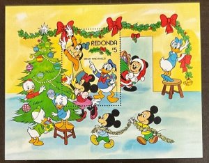 Redondo Disney 1983 Christmas Souvenir Sheet