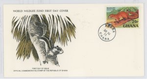 Ghana 622 1977 WW Squirrel, FDC U/A WWF FDC