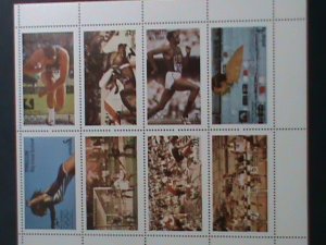 EYNHALLOW-SCOTLAND STAMP-1976-OLYMPIC GAMES MONTREAL'76 CANADA MNH SHEET VF