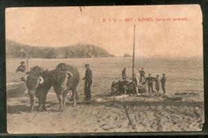 Spain 1914 Blanes Sardinals boat Transport Used View Post Card # 1454-125