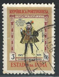 Portuguese India #551 3rp Constantino de Braganca