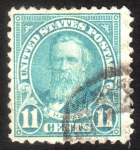 1922, US 11c, Hayes, Used, Sc 563