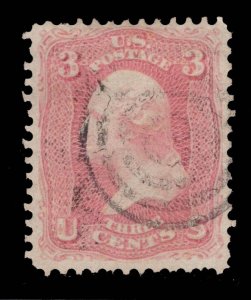 MOMEN: US STAMPS #64 PINK USED LOT #89186*