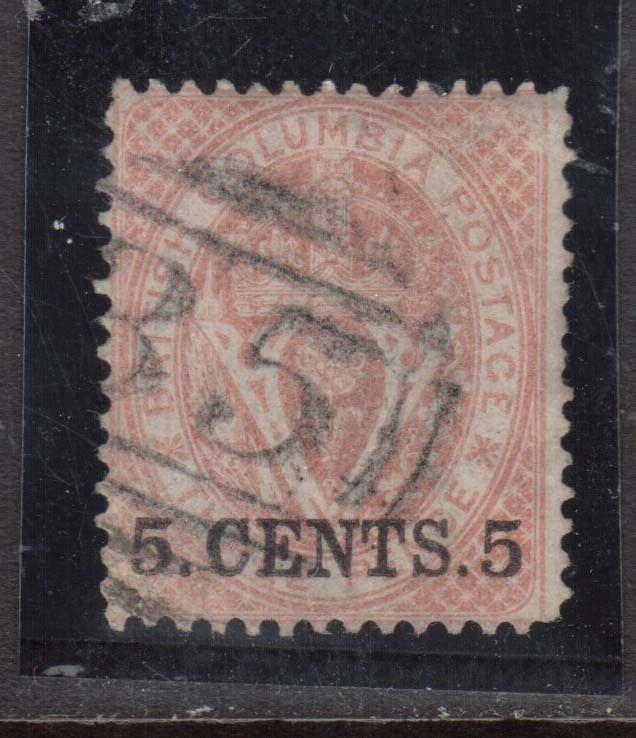 British Columbia #9 Used With Ideal 35 Numeral Cancel In Black