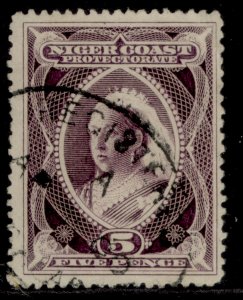 NIGERIA - Niger Coast Protectorate QV SG55, 5d purple, FINE USED.