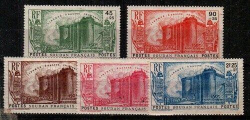 French Sudan Scott B2-6 Mint hinged (light rust on gum) - Catalog Value $50.00