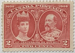 CANADA 1908 #98 Quebec Tercentenary Issue - MNG