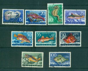 Yugoslavia 1956 Fish Marine Life FU lot40464