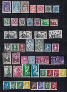 IRELAND LARGE COLLECTION OF MNH & USED COMMEMORATIVES,DEFINITIVES ETC