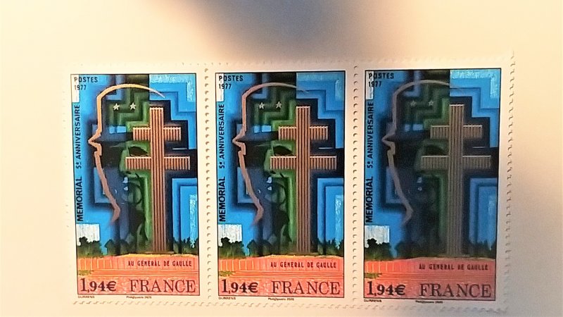 France 1977 Memorial of General de Gaulle(special issue in 2020 in € )