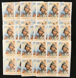 2704  29c Juan Rodriguez Carrillo, Explorer 100 MNH stamps  $29 face value 1992