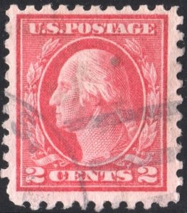 SC#425 2¢ George Washington Single (1914) Used