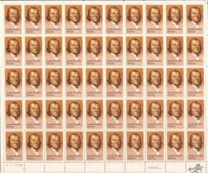 US Stamp 1983 Joseph Priestley 50 Stamp Sheet Scott #2038