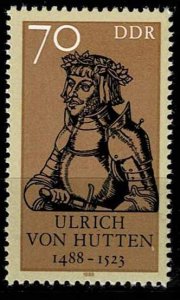 DDR 1988,Sc.#2674 MNH s./s., Ulrich von Hutten, Humanist, 500th Day of Birth