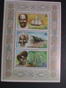 CAYMAN ISLANDS-1974- SHIP CAPTAIN OF THE SHIP MNH S/S VF WE SHIP TO WORLD WIDE