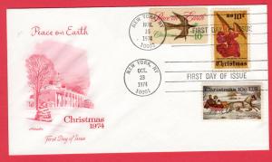 #1550-52 Christmas Dual Cancels - Artmaster  Cachet