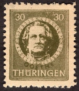 1945, Germany, Thuringia 30pf, MH, Sc 16N8