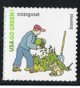 4524g * COMPOST * GO GREEN *   U.S. Postage Stamp  MNH