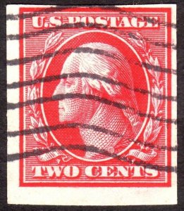 1910, US 2c, Washington, Used, Sc 384