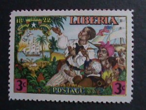 ​LIBERIA-1949 SC#309-12,C63-4 JEHUDI ASHMUN & DEFENDERS MNH  73 YEARS OLD VF